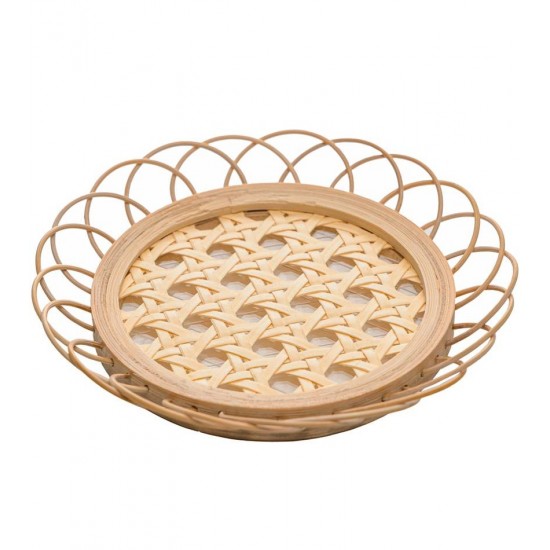 Porta Copos 11cm x 1,5cmTramelli  Natural Rattan 